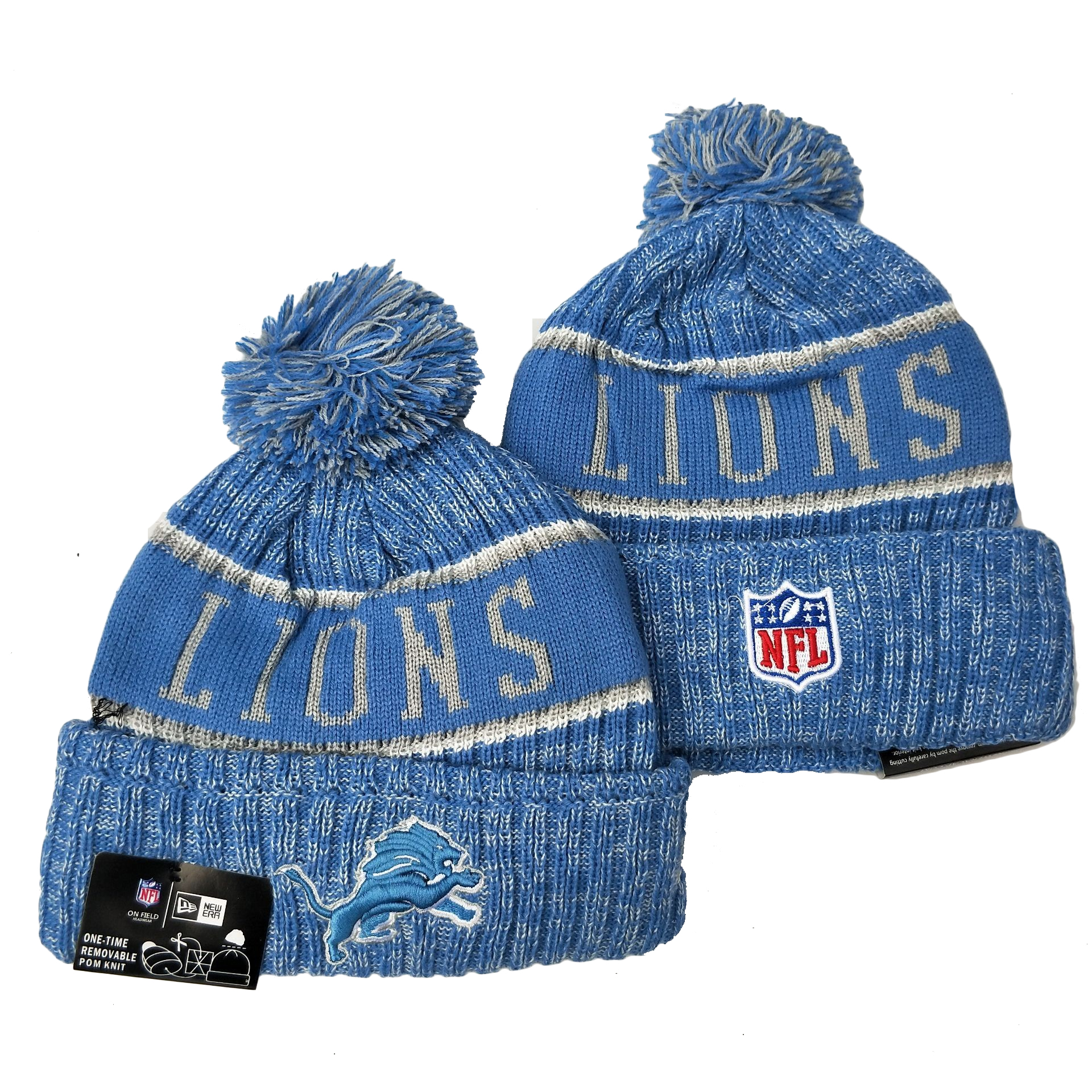Detroit Lions Knit Hats 037